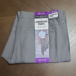 Marc New York Men's Gray Commuter Pants Size 40×29 New With Tags